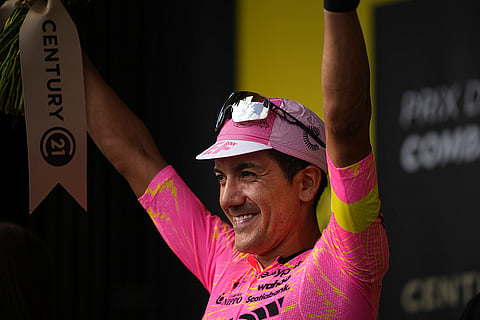 Most combative rider of the fifteenth stage, Ecuador's Richard Carapaz